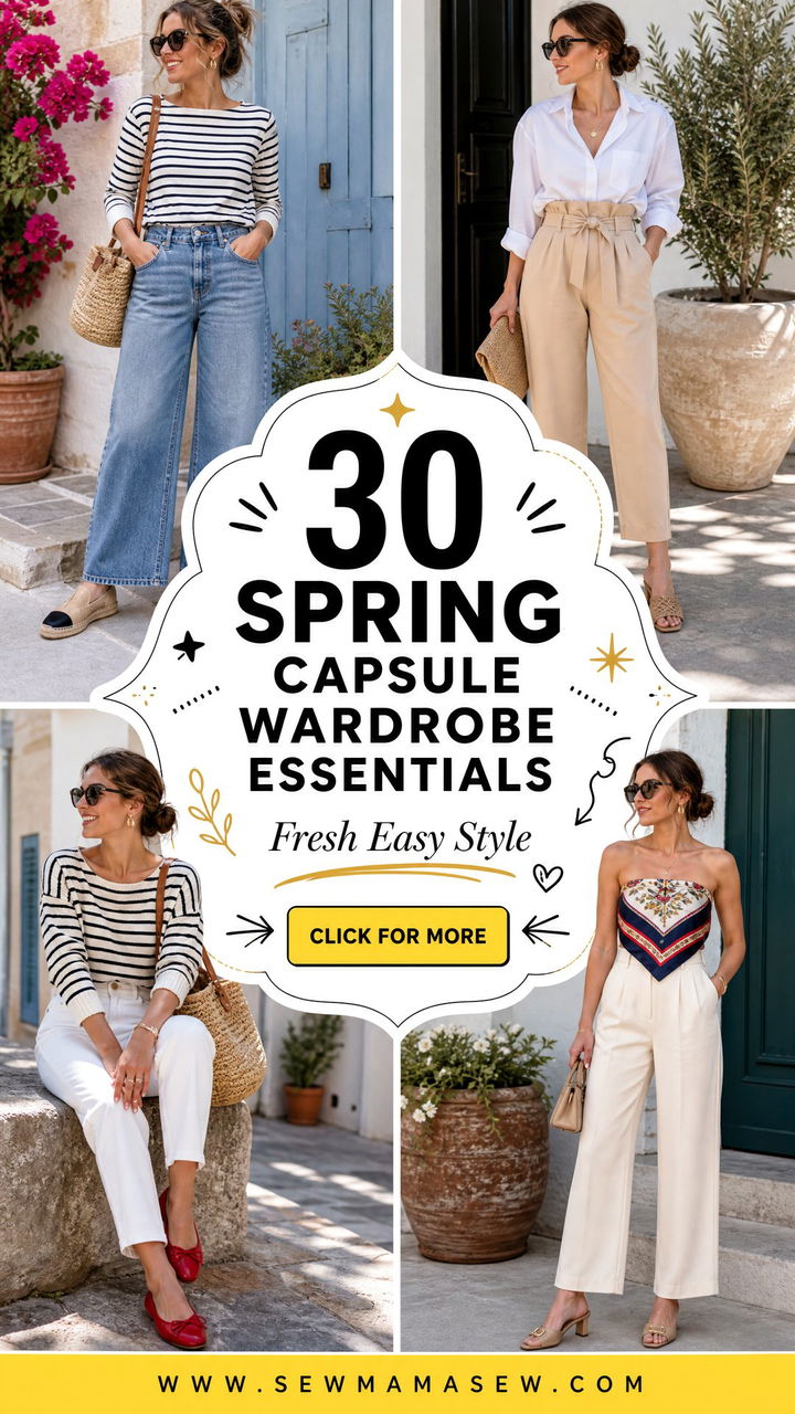 30 Spring Capsule Wardrobe Essentials for Effortless Style - 30 Spring Capsule Wardrobe Essentials for Effortless Style