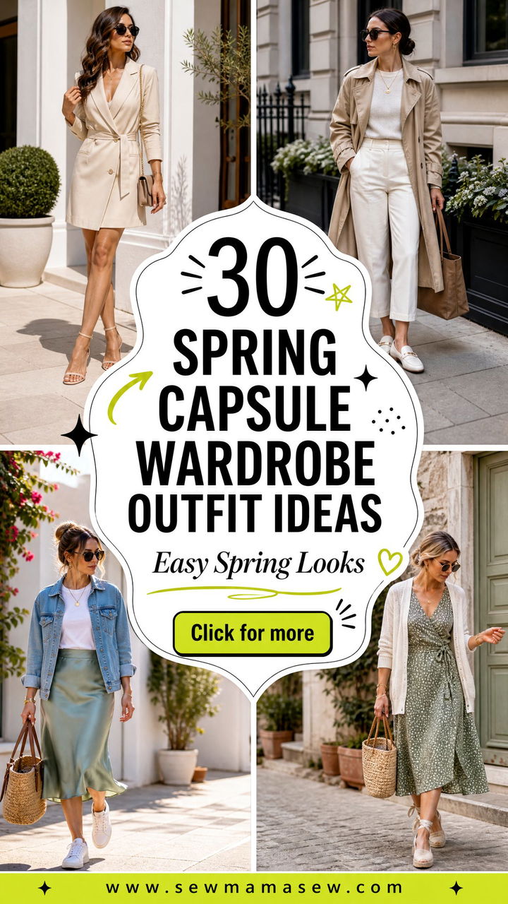 30 Spring Capsule Wardrobe Outfit Ideas for Easy Looks - 30 Spring Capsule Wardrobe Outfit Ideas for Easy Looks