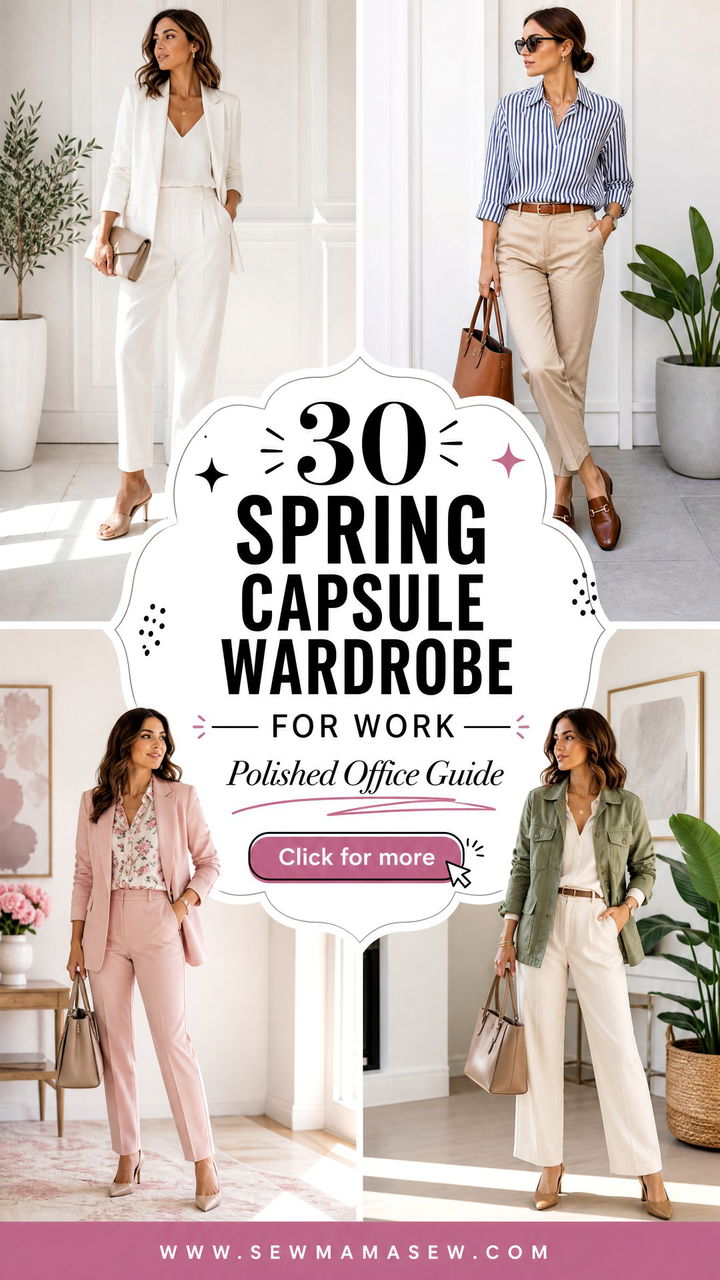 30 Spring Capsule Wardrobe for Work Polished Outfit Guide - 30 Spring Capsule Wardrobe for Work: Polished Outfit Guide
