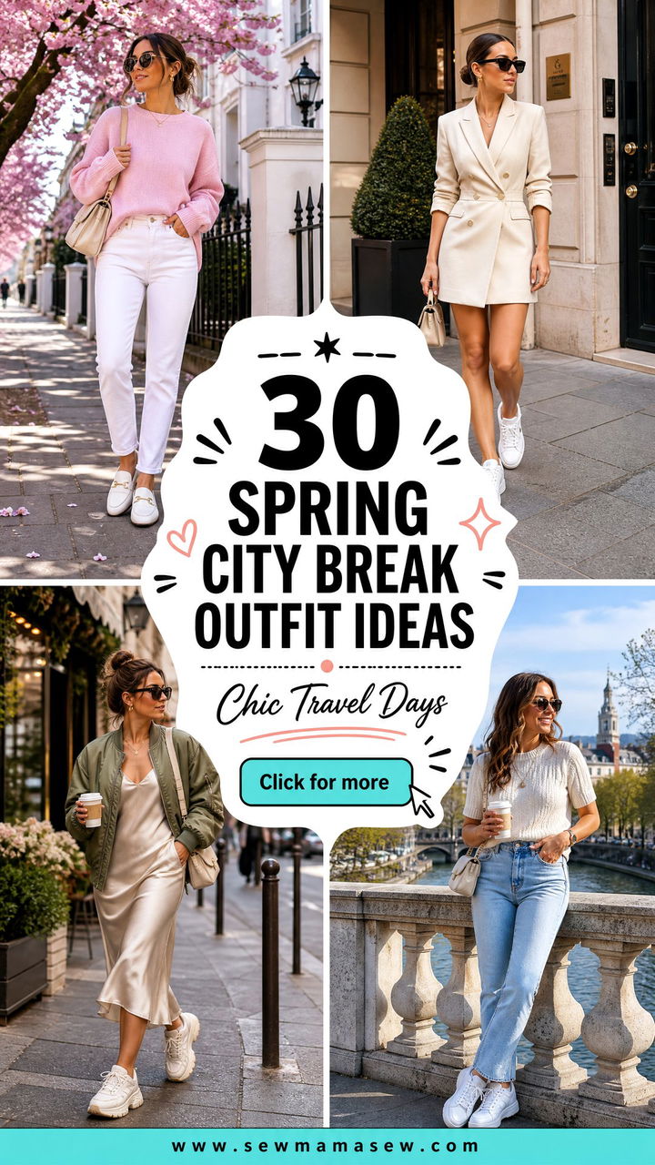 30 Spring City Break Outfit Ideas for Chic Travel Days - 30 Spring City Break Outfit Ideas for Chic Travel Days