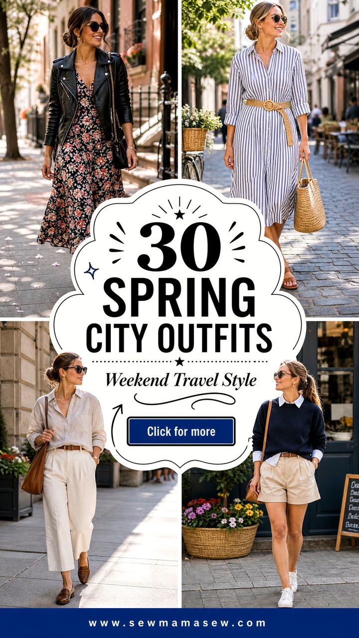 30 Spring City Outfits for Effortless Weekend Travel Style - 30 Spring City Outfits for Effortless Weekend Travel Style