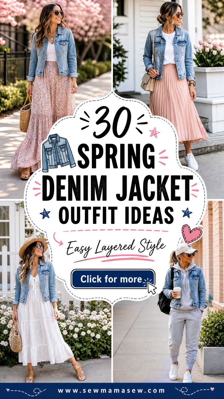 30 Spring Denim Jacket Outfit Ideas for Easy Layered Style - 30 Spring Denim Jacket Outfit Ideas for Easy Layered Style