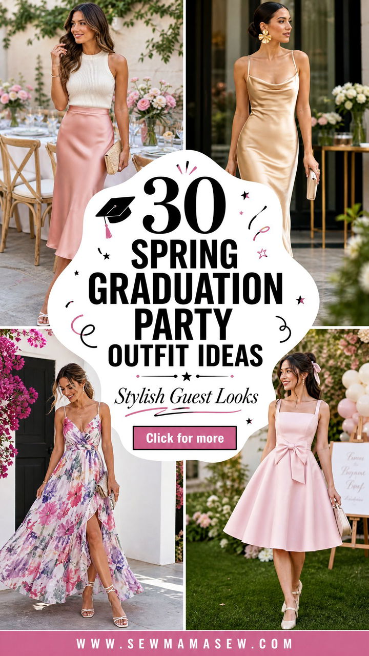 30 Spring Graduation Party Outfit Ideas for Stylish Guests - 30 Spring Graduation Party Outfit Ideas for Stylish Guests