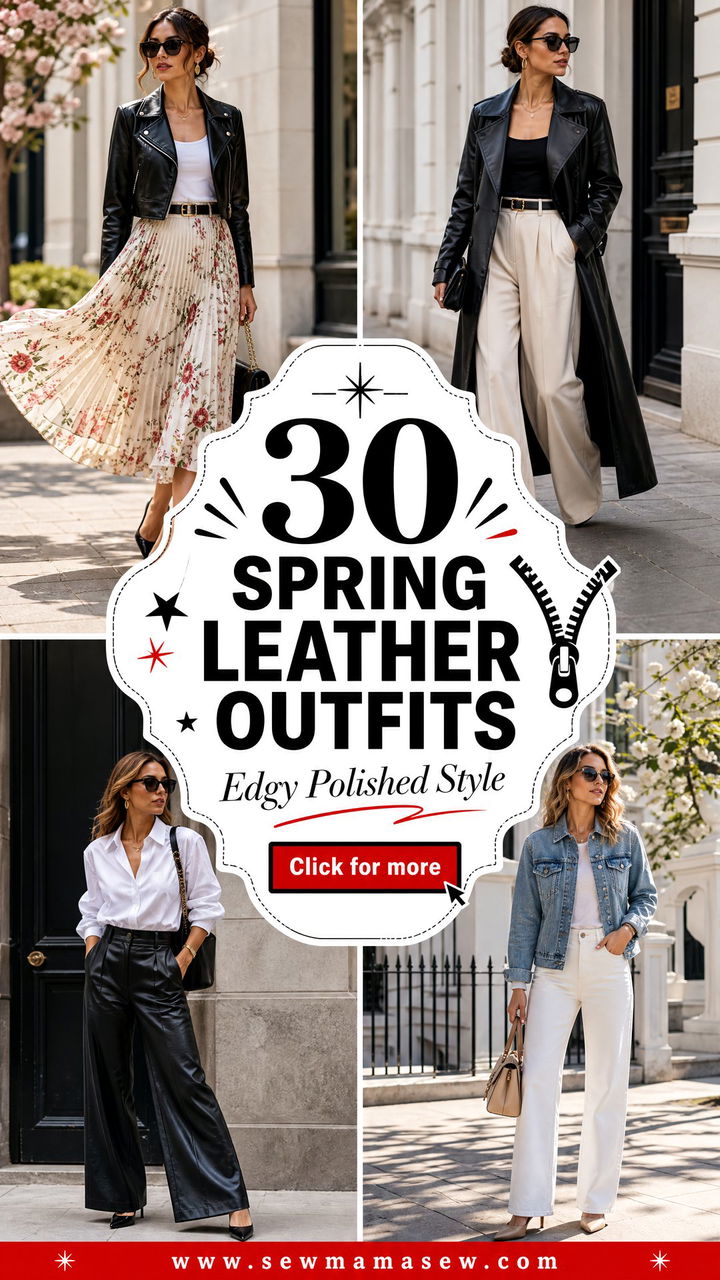 30 Spring Leather Outfits for Edgy Polished Seasonal Style - 30 Spring Leather Outfits for Edgy, Polished Seasonal Style