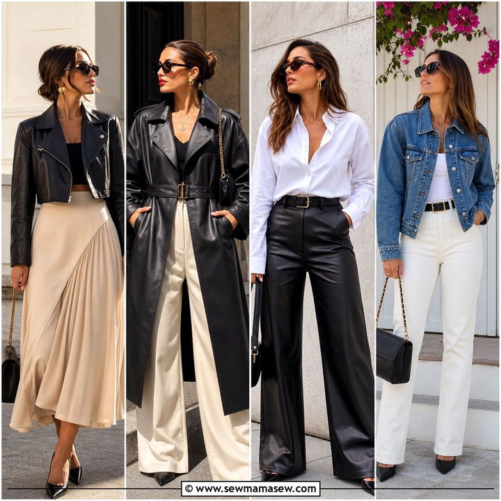30 Spring Leather Outfits for Edgy, Polished Seasonal Style