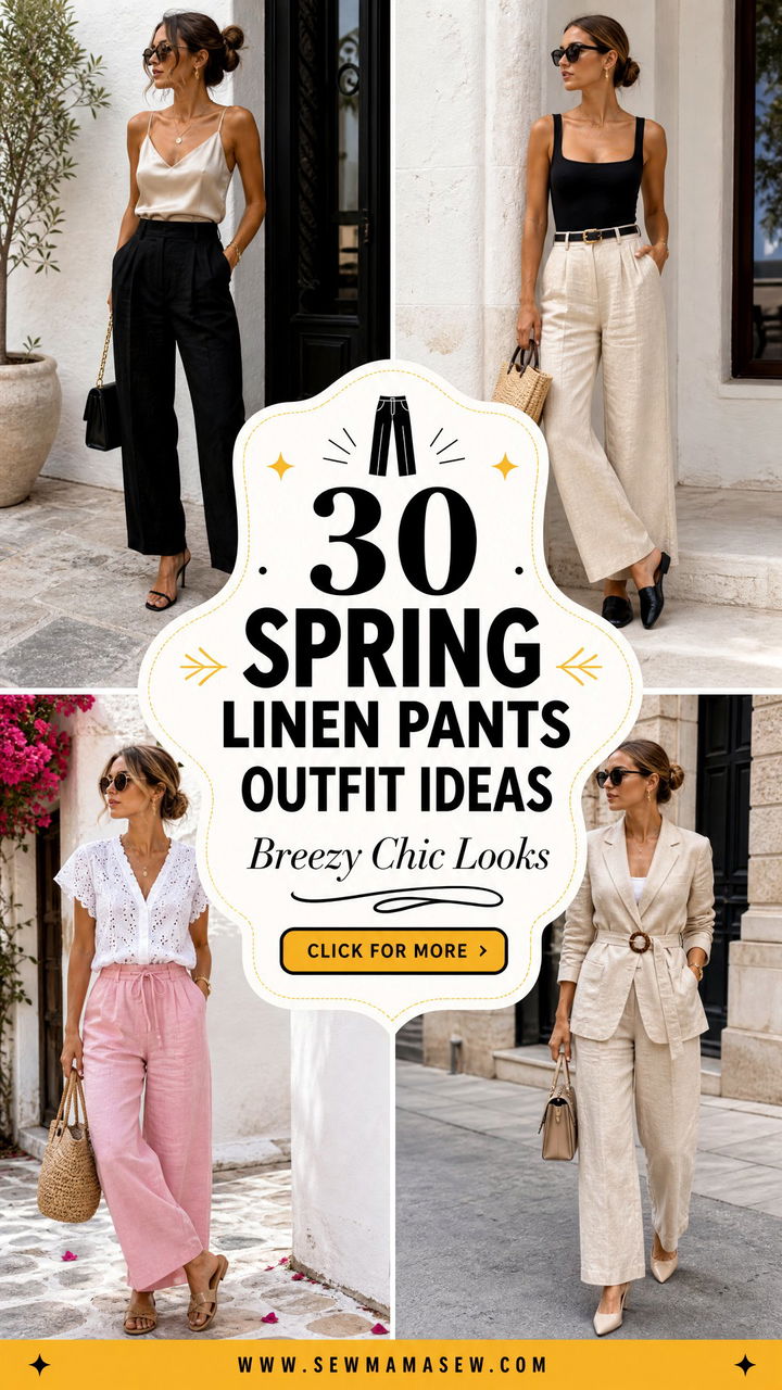 30 Spring Linen Pants Outfit Ideas for Breezy Chic Looks - 30 Spring Linen Pants Outfit Ideas for Breezy Chic Looks