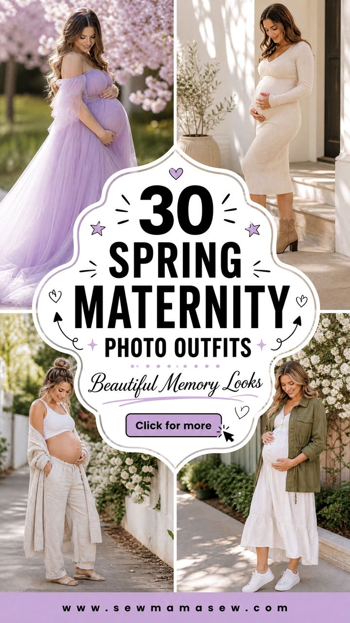 30 Spring Maternity Photo Outfits for Beautiful Memories - 30 Spring Maternity Photo Outfits for Beautiful Memories