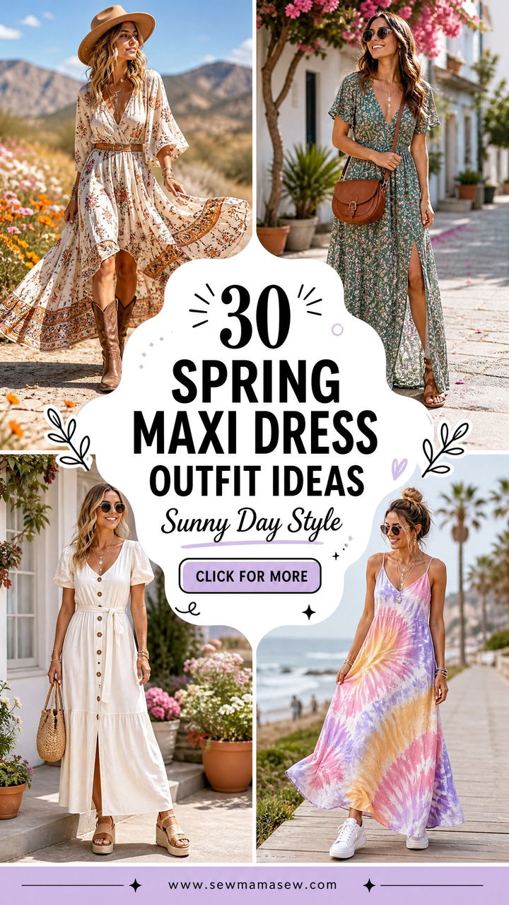 30 Spring Maxi Dress Outfit Ideas for Effortless Sunny Days - 30 Spring Maxi Dress Outfit Ideas for Effortless Sunny Days
