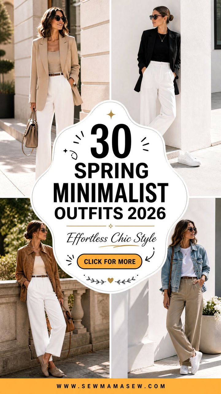 30 Spring Minimalist Outfits 2026 for Effortless Chic Style - 30 Spring Minimalist Outfits 2026 for Effortless Chic Style