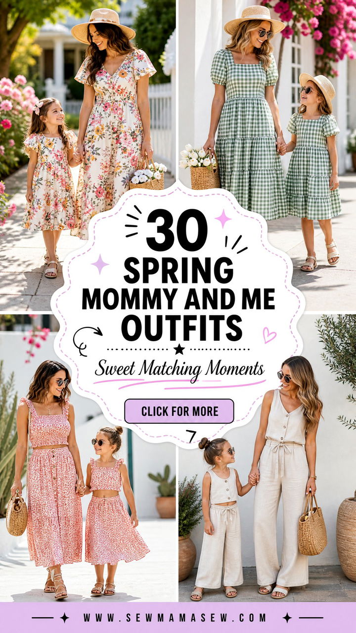30 Spring Mommy and Me Outfits for Sweet Matching Moments - 30 Spring Mommy and Me Outfits for Sweet Matching Moments