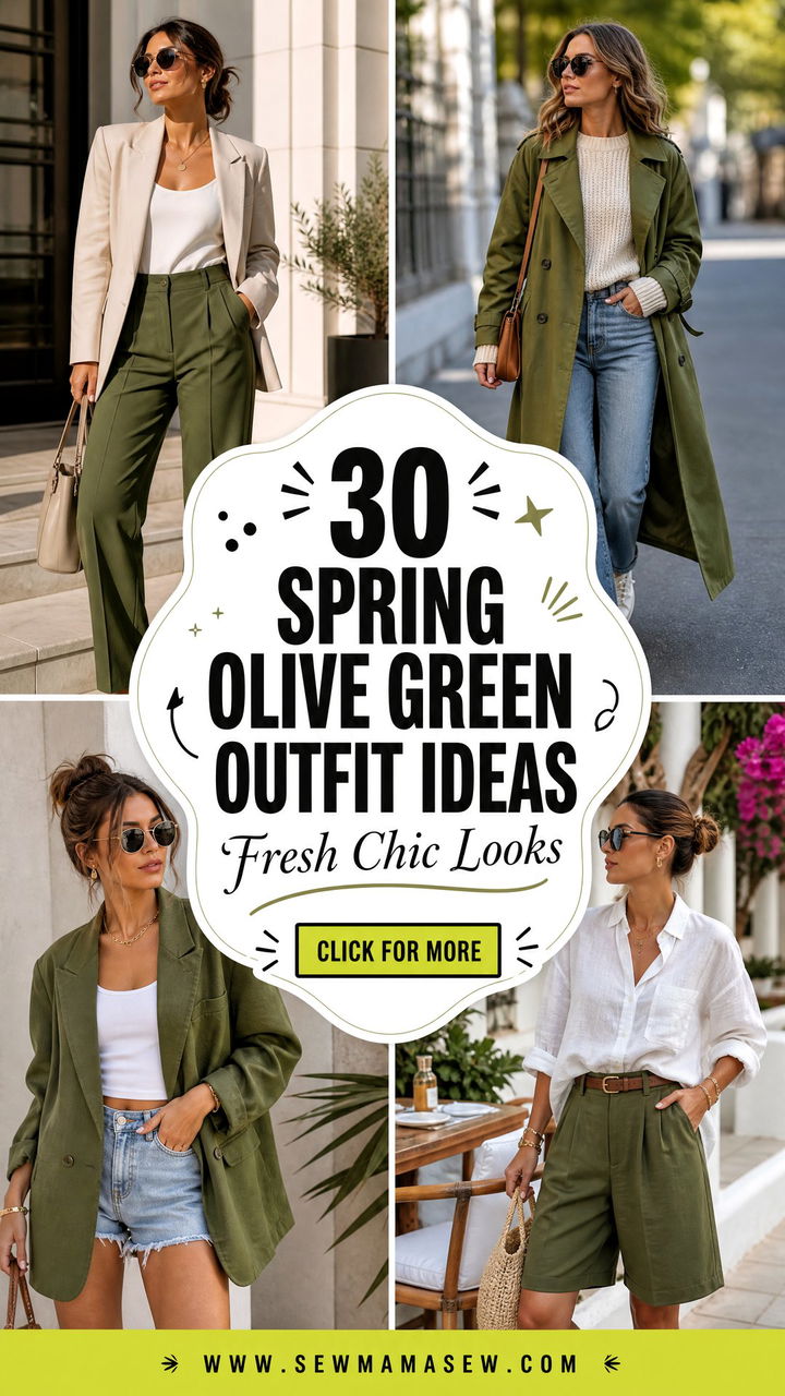 30 Spring Olive Green Outfit Ideas for Fresh Chic Looks - 30 Spring Olive Green Outfit Ideas for Fresh Chic Looks
