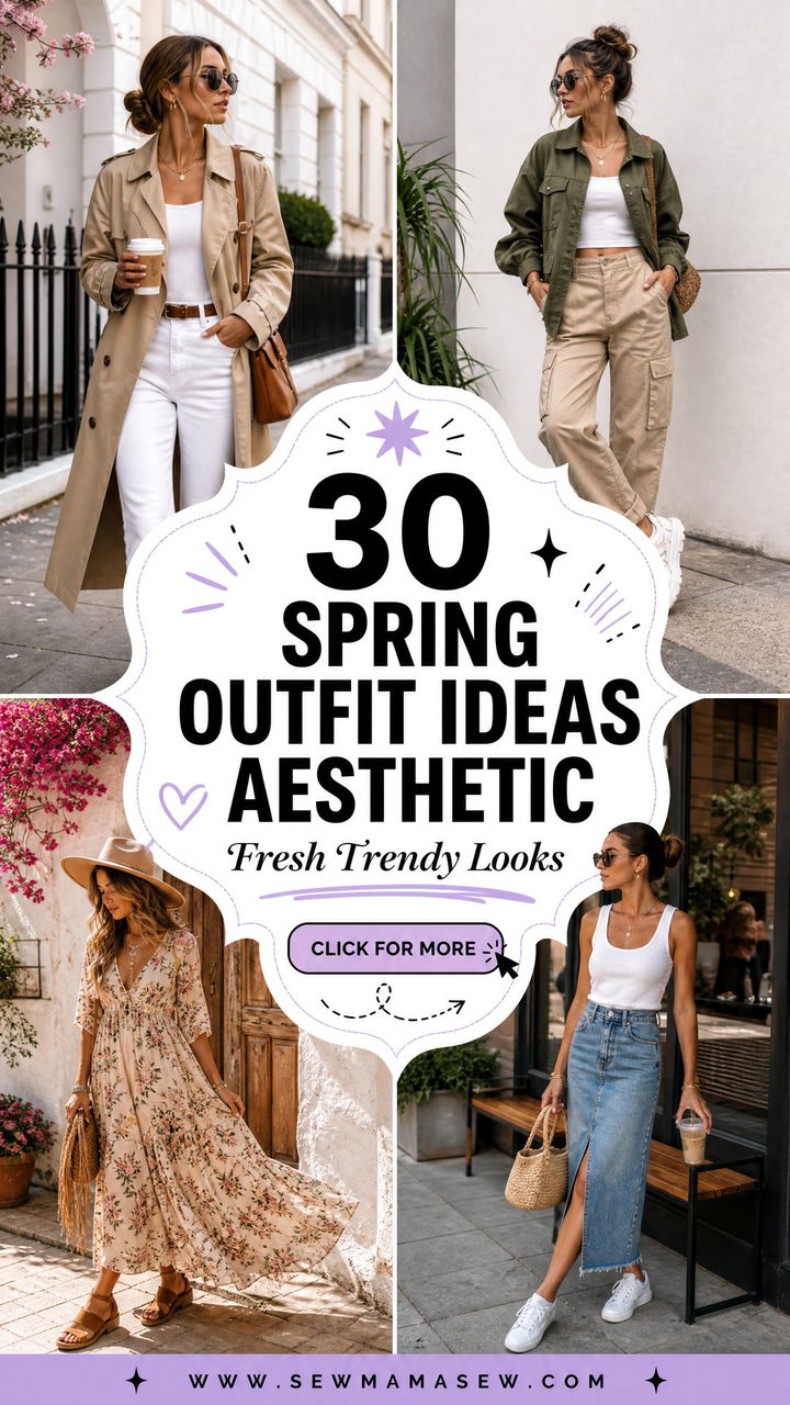 30 Spring Outfit Ideas Aesthetic for Fresh Trendy Looks - 30 Spring Outfit Ideas Aesthetic for Fresh Trendy Looks