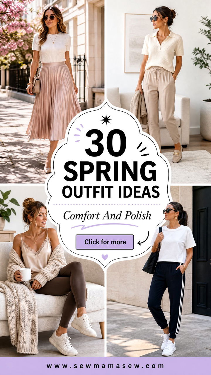 30 Spring Outfit Ideas for Work From Home Comfort and Polish - 30 Spring Outfit Ideas for Work From Home Comfort and Polish