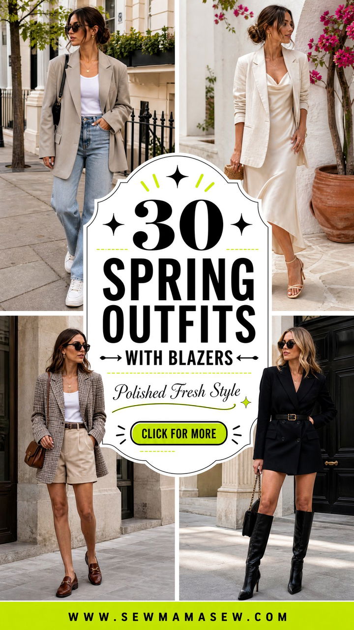 30 Spring Outfits With Blazers for Polished Fresh Style - 30 Spring Outfits With Blazers for Polished Fresh Style