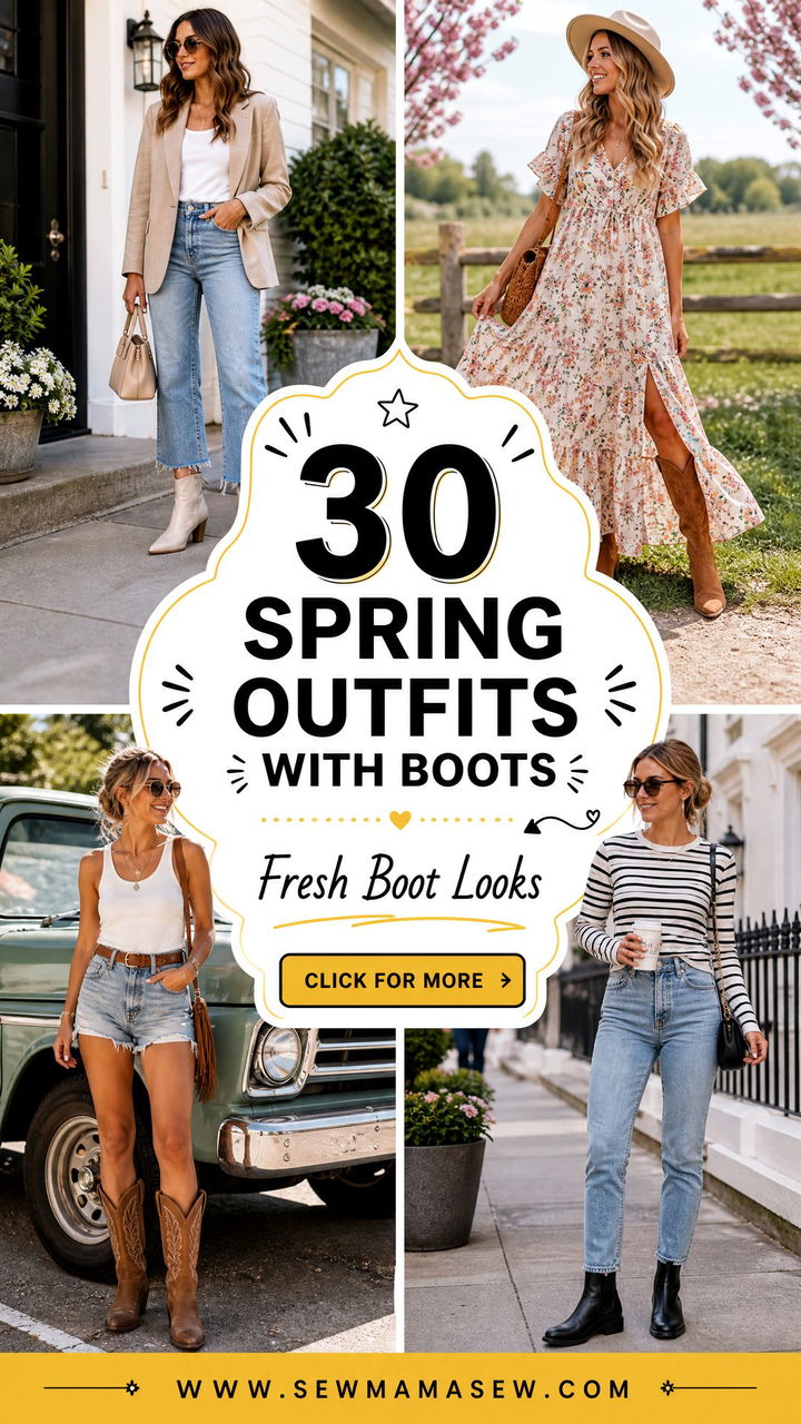 30 Spring Outfits With Boots Fresh Looks for Unpredictable Days - 30 Spring Outfits With Boots: Fresh Looks for Unpredictable Days