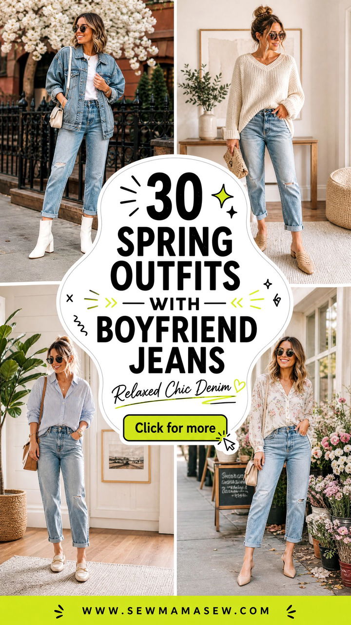 30 Spring Outfits With Boyfriend Jeans Relaxed Chic Ideas - 30 Spring Outfits With Boyfriend Jeans: Relaxed Chic Ideas