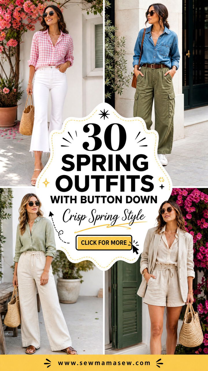 30 Spring Outfits With Button Down Crisp Looks to Try - 30 Spring Outfits With Button Down: Crisp Looks to Try