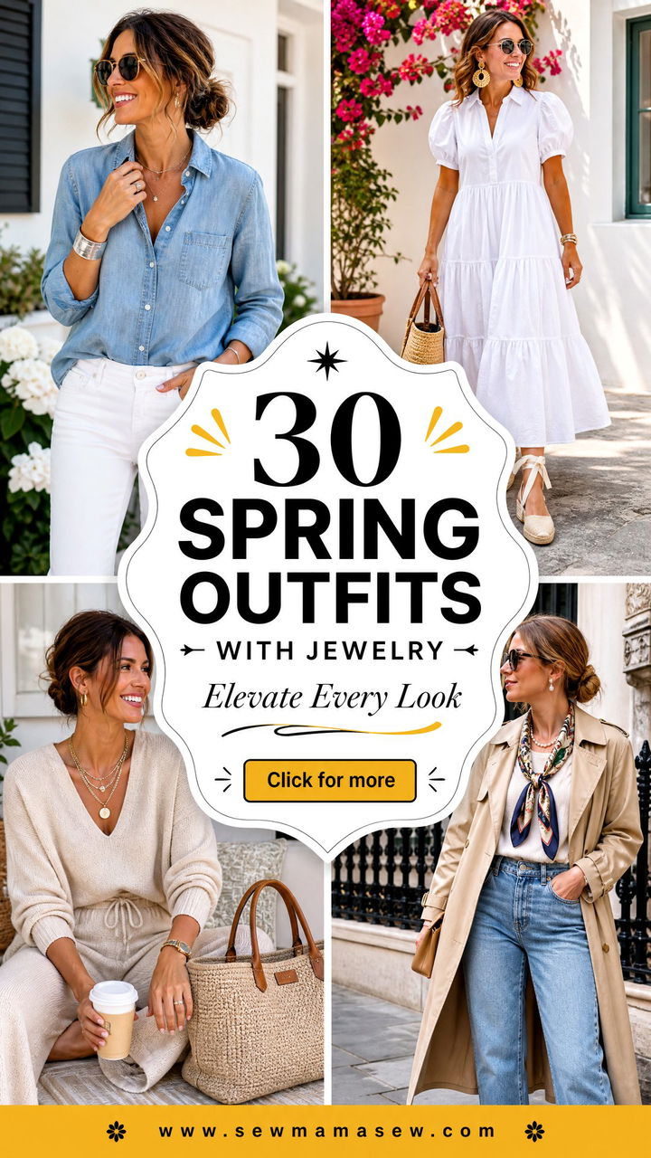 30 Spring Outfits With Jewelry Easy Ways to Elevate Style - 30 Spring Outfits With Jewelry: Easy Ways to Elevate Style