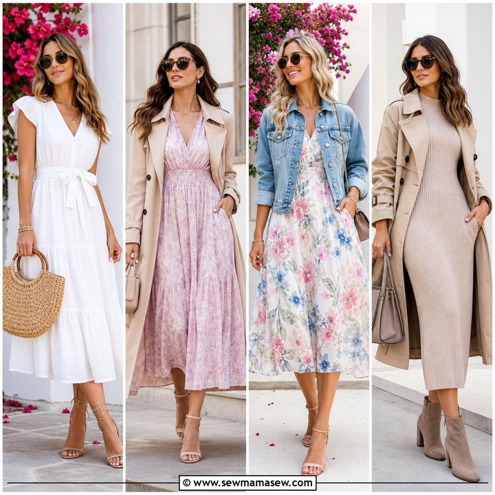 30 Spring Outfits With Midi Dresses For Effortless Charm