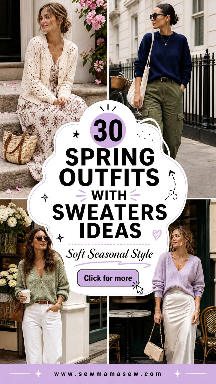 30 Spring Outfits With Sweaters for Soft Seasonal Style - 30 Spring Outfits With Sweaters for Soft Seasonal Style