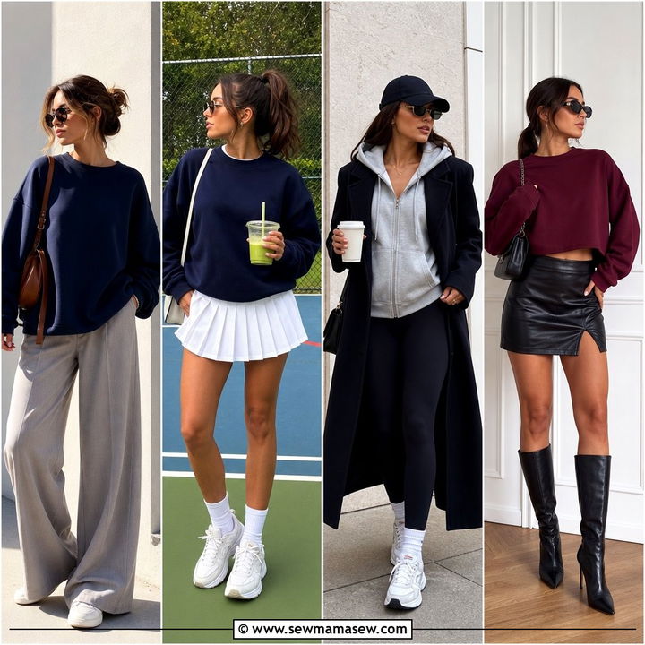 30 Spring Outfits With Sweatshirt for Cozy Chic Days