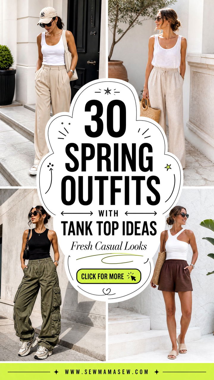 30 Spring Outfits With Tank Top for Fresh Casual Looks - 30 Spring Outfits With Tank Top for Fresh Casual Looks