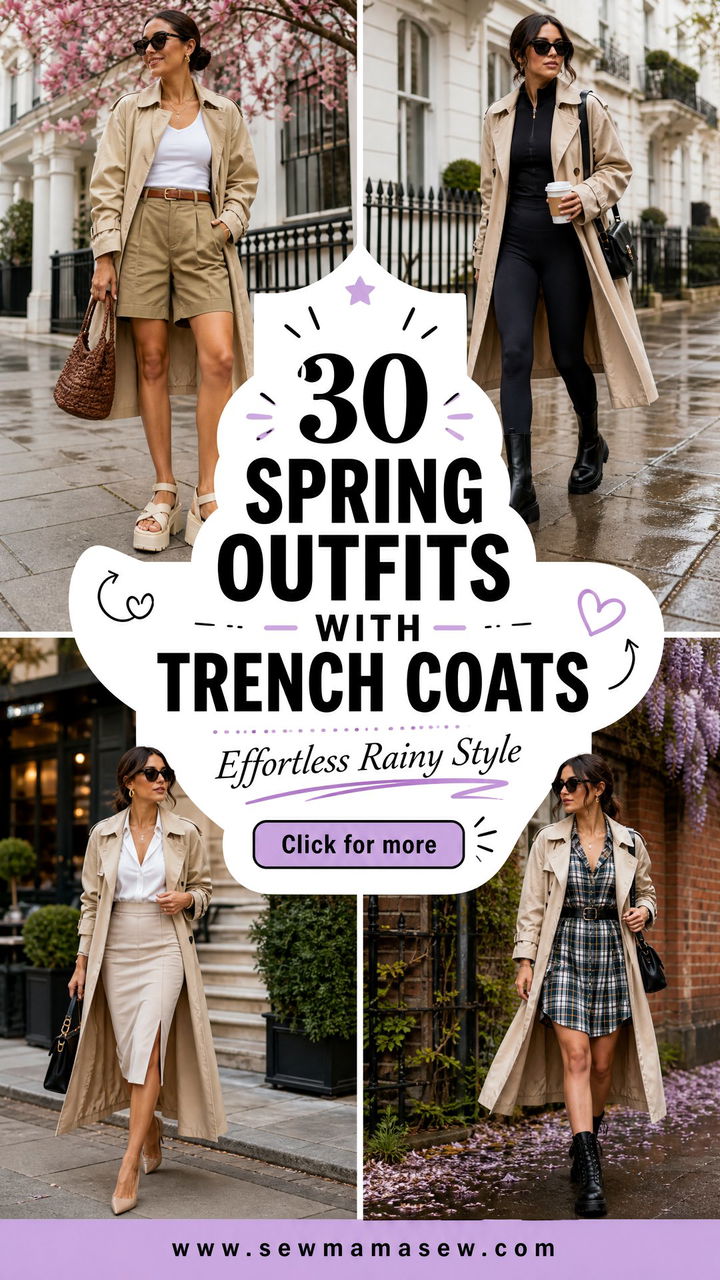 30 Spring Outfits With Trench Coats For Effortless Rainy Style - 30 Spring Outfits With Trench Coats For Effortless Rainy Style