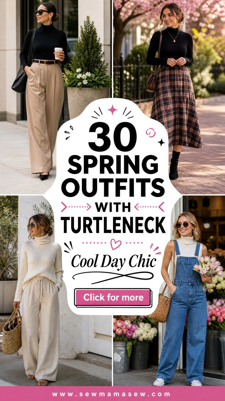 30 Spring Outfits With Turtleneck For Chic Cool Days Now - 30 Spring Outfits With Turtleneck For Chic Cool Days Now