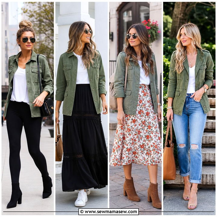 30 Spring Outfits With Utility Jacket For Easy Layering