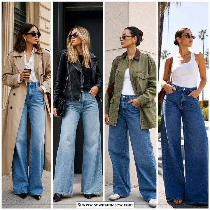 30 Spring Outfits With Wide Leg Jeans for Easy Chic