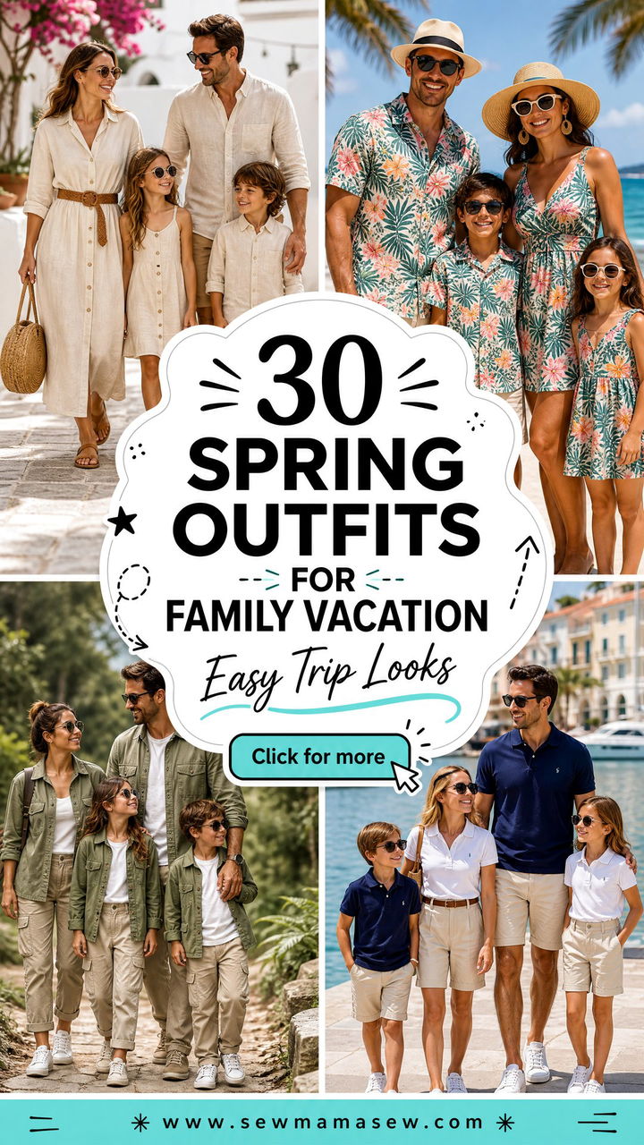 30 Spring Outfits for Family Vacation Easy Trip Looks - 30 Spring Outfits for Family Vacation: Easy Trip Looks