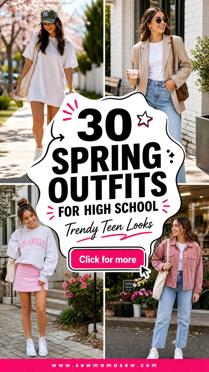 30 Spring Outfits for High School Trendy Teen Looks - 30 Spring Outfits for High School: Trendy Teen Looks