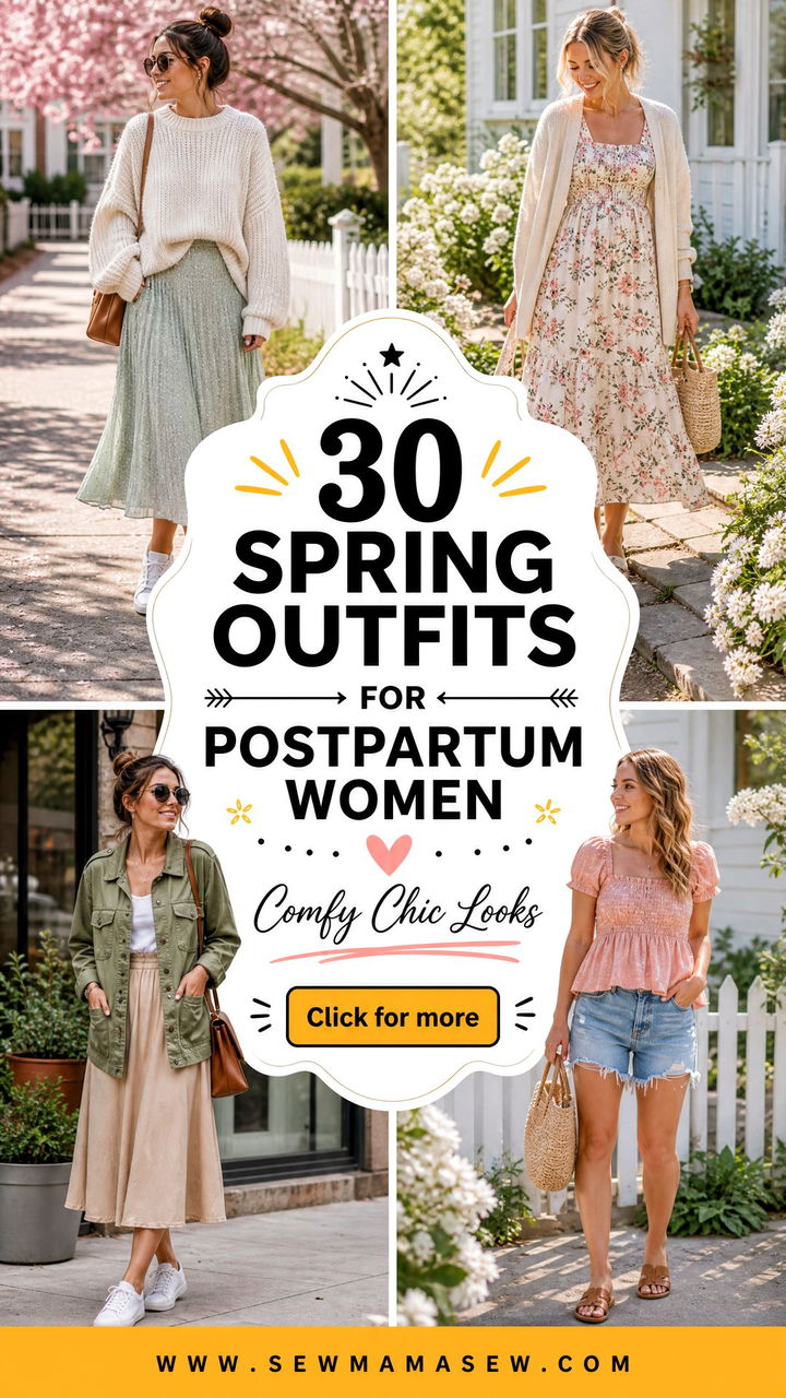 30 Spring Outfits for Postpartum Women Comfy Chic Looks - 30 Spring Outfits for Postpartum Women: Comfy Chic Looks