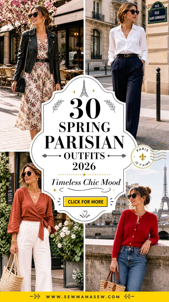 30 Spring Parisian Outfits 2026 for Timeless Chic - 30 Spring Parisian Outfits 2026 for Timeless Chic