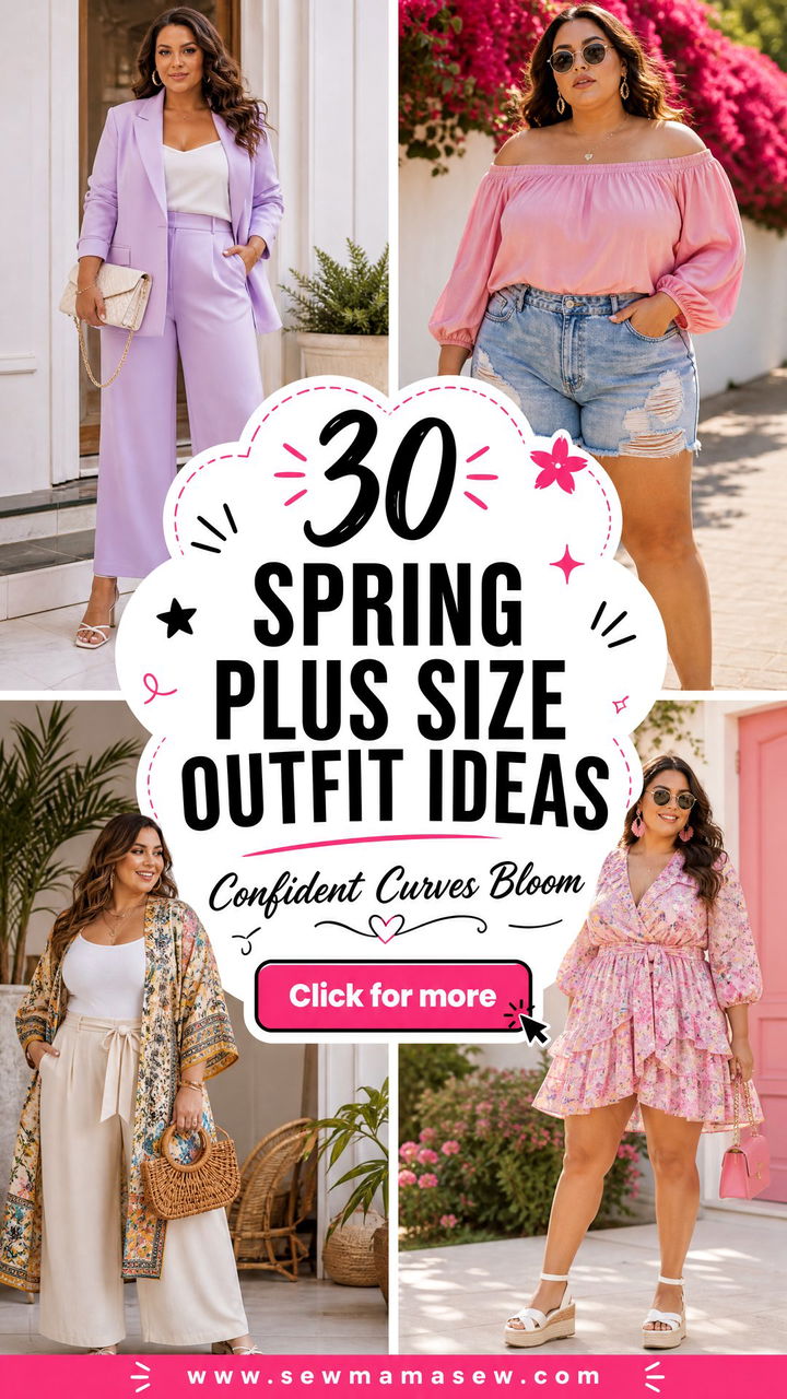 30 Spring Plus Size Outfit Ideas for Confident Curves - 30 Spring Plus Size Outfit Ideas for Confident Curves