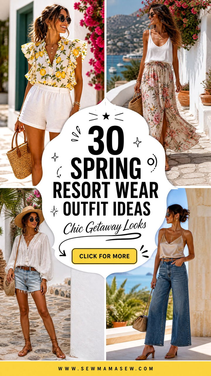 30 Spring Resort Wear Outfit Ideas for Chic Getaways - 30 Spring Resort Wear Outfit Ideas for Chic Getaways