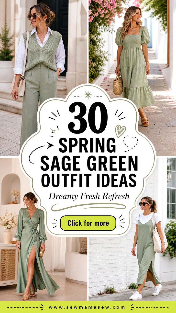 30 Spring Sage Green Outfit Ideas for a Dreamy Refresh - 30 Spring Sage Green Outfit Ideas for a Dreamy Refresh