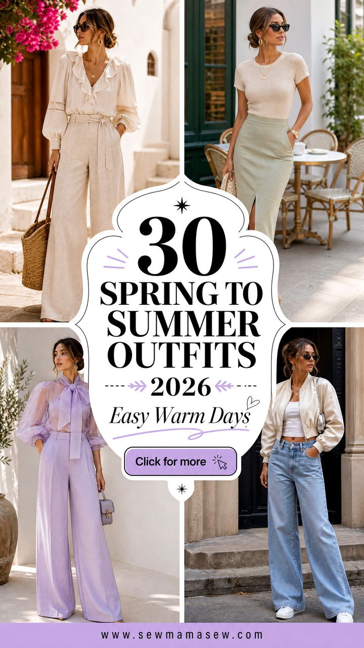 30 Spring To Summer Outfits 2026 for Easy Warm Days - 30 Spring To Summer Outfits 2026 for Easy Warm Days