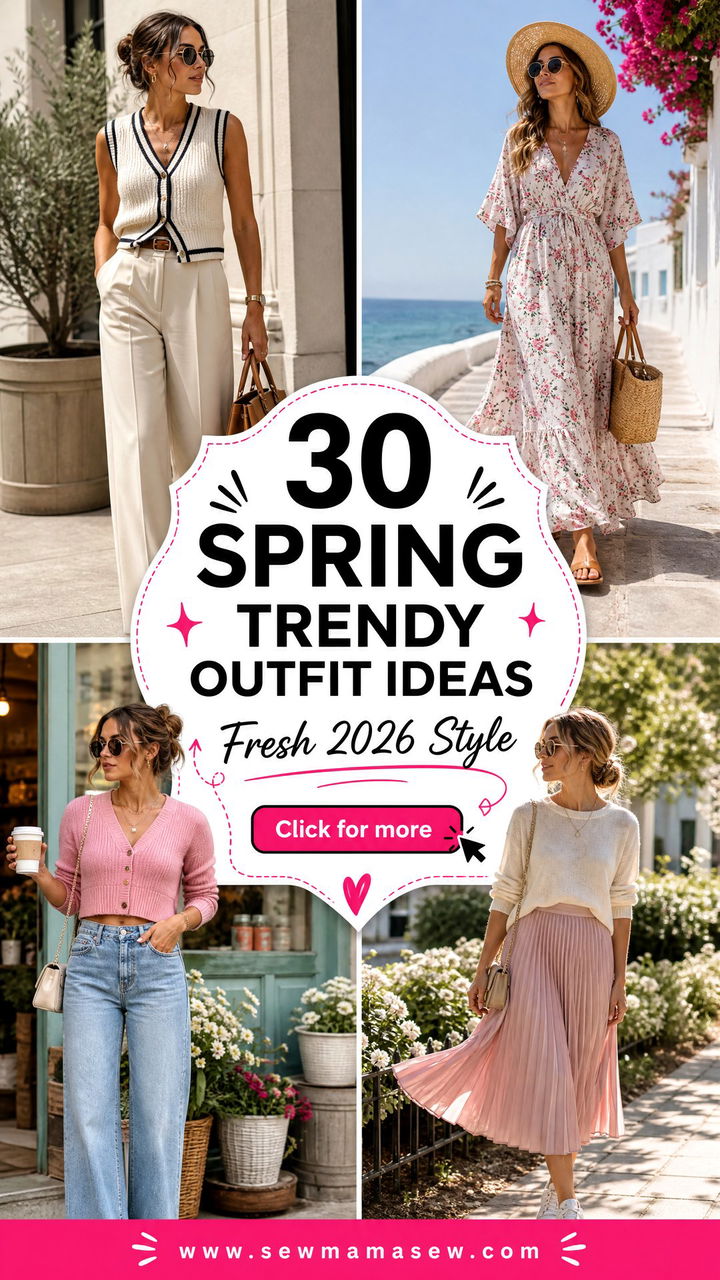 30 Spring Trendy Outfit Ideas for Fresh 2026 Style - 30 Spring Trendy Outfit Ideas for Fresh 2026 Style
