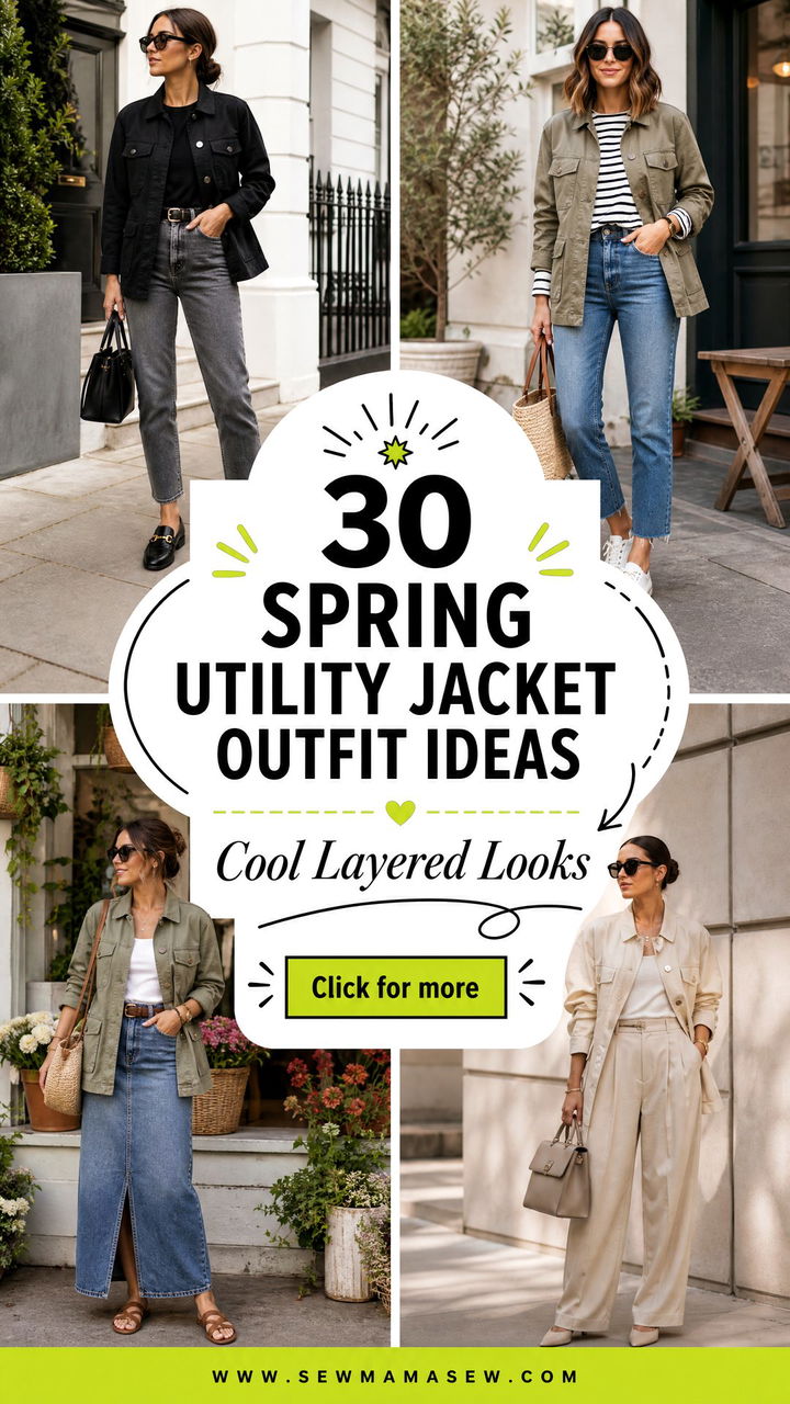 30 Spring Utility Jacket Outfit Ideas for Cool Layered Looks - 30 Spring Utility Jacket Outfit Ideas for Cool Layered Looks