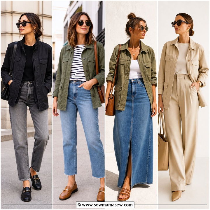 30 Spring Utility Jacket Outfit Ideas for Cool Layered Looks