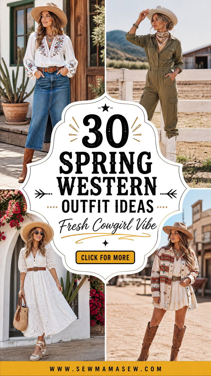 30 Spring Western Outfit Ideas for a Fresh Cowgirl Vibe - 30 Spring Western Outfit Ideas for a Fresh Cowgirl Vibe