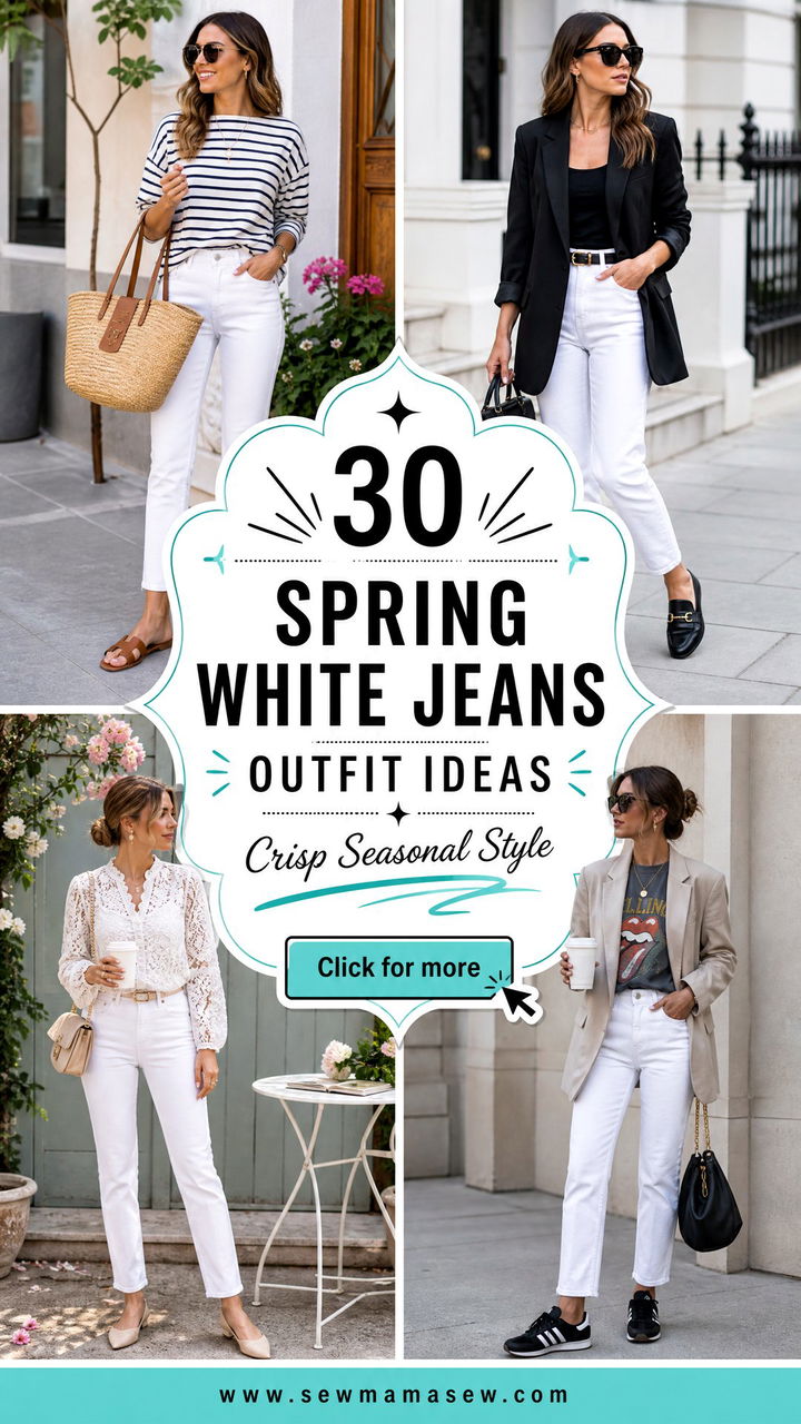 30 Spring White Jeans Outfit Ideas for Crisp Seasonal Style - 30 Spring White Jeans Outfit Ideas for Crisp Seasonal Style