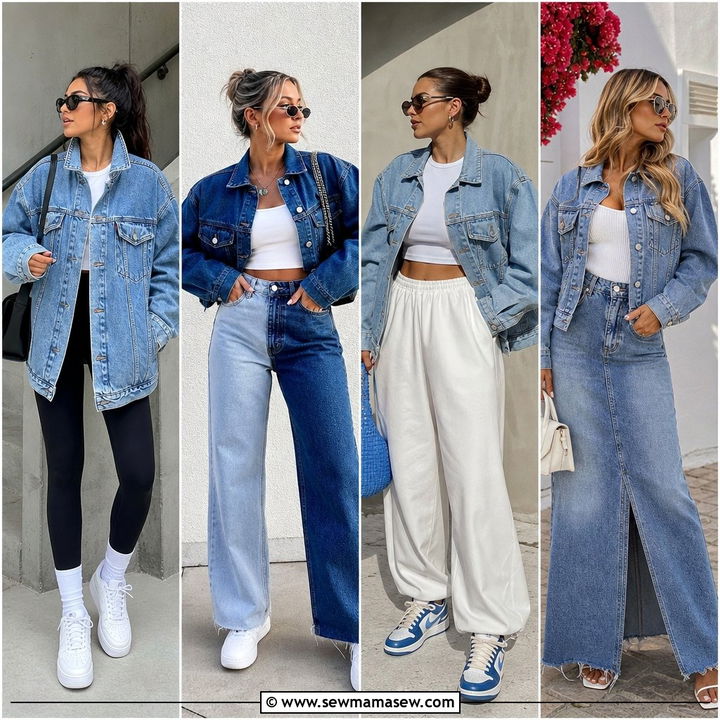 30 Spring outfits with denim jacket Fresh Layered Looks