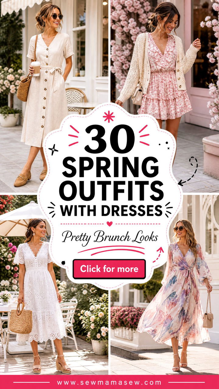 30 Spring outfits with dresses Pretty Looks for Brunch - 30 Spring outfits with dresses: Pretty Looks for Brunch