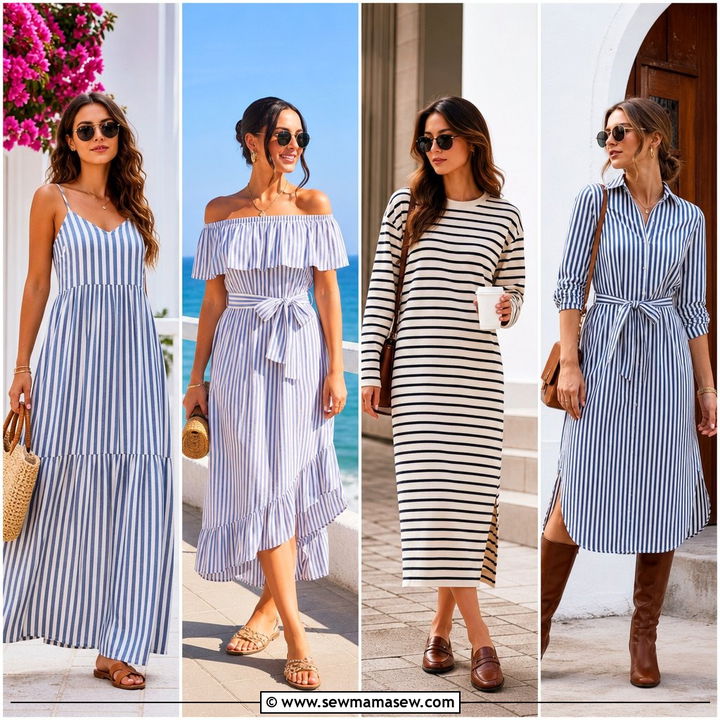 30 Striped Dress Outfit Ideas For Fresh Everyday Style