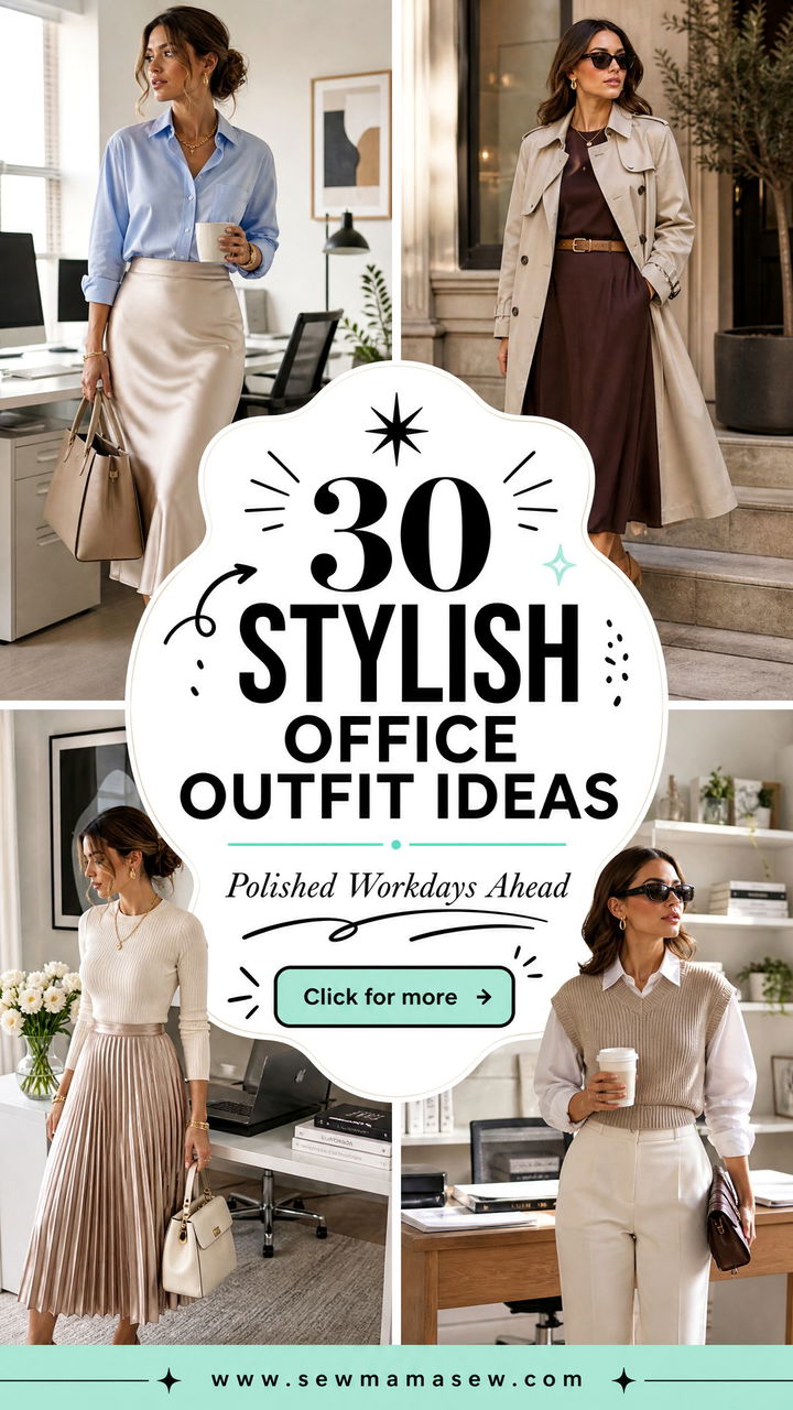 30 Stylish Office Outfit Ideas For Polished Workdays - 30 Stylish Office Outfit Ideas For Polished Workdays