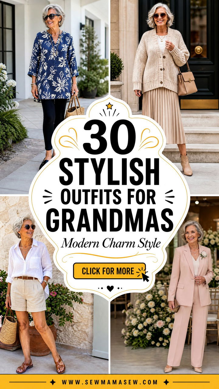 30 Stylish Outfits For Grandmas With Modern Charm - 30 Stylish Outfits For Grandmas With Modern Charm