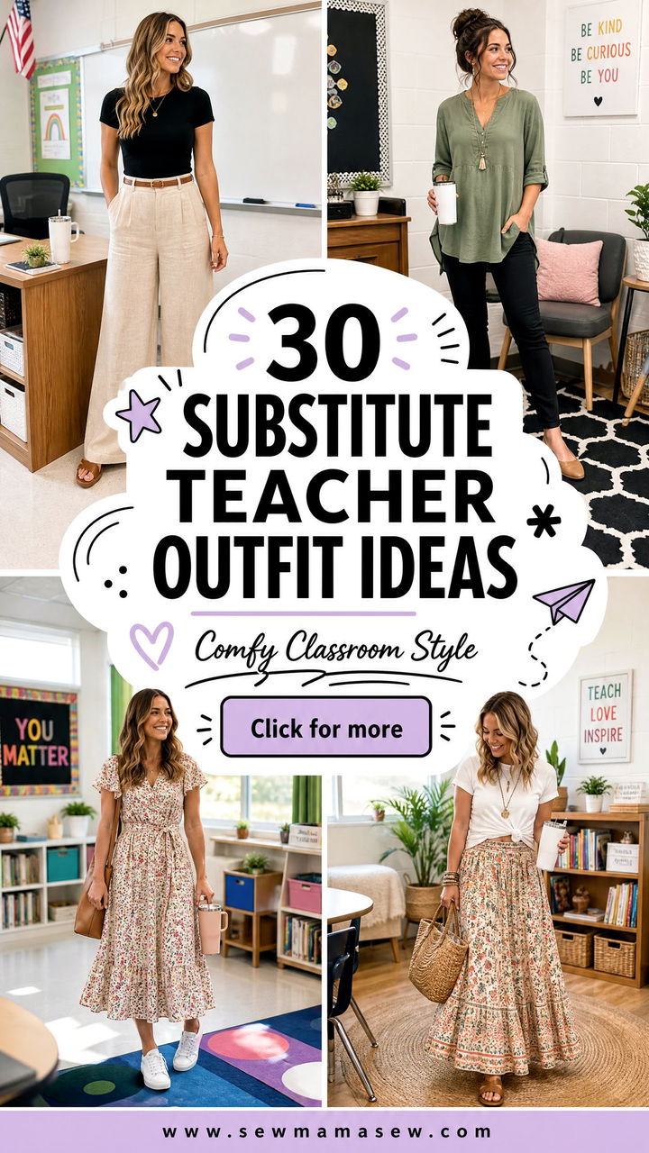 30 Substitute Teacher Outfit Ideas For Comfy Classroom Style - 30 Substitute Teacher Outfit Ideas For Comfy Classroom Style
