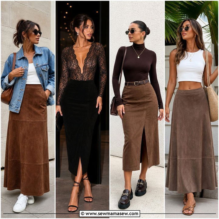 30 Suede Skirt Outfit Ideas For Effortless Fall Style